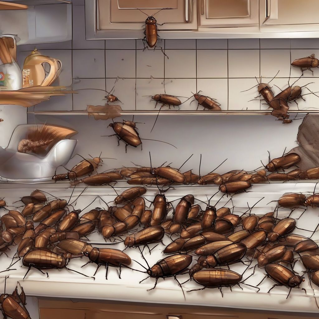 Cockroaches in Kitchen